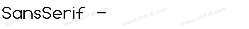 SansSerif 粗体字体转换